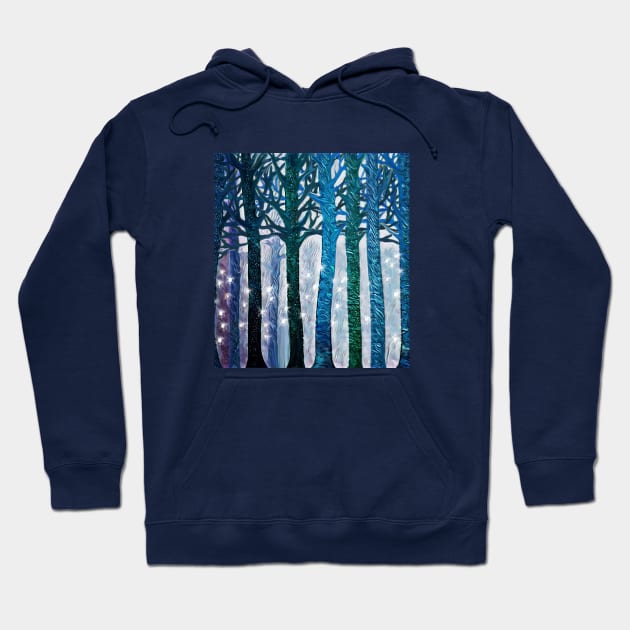 The forest of fireflies Hoodie by beamorello